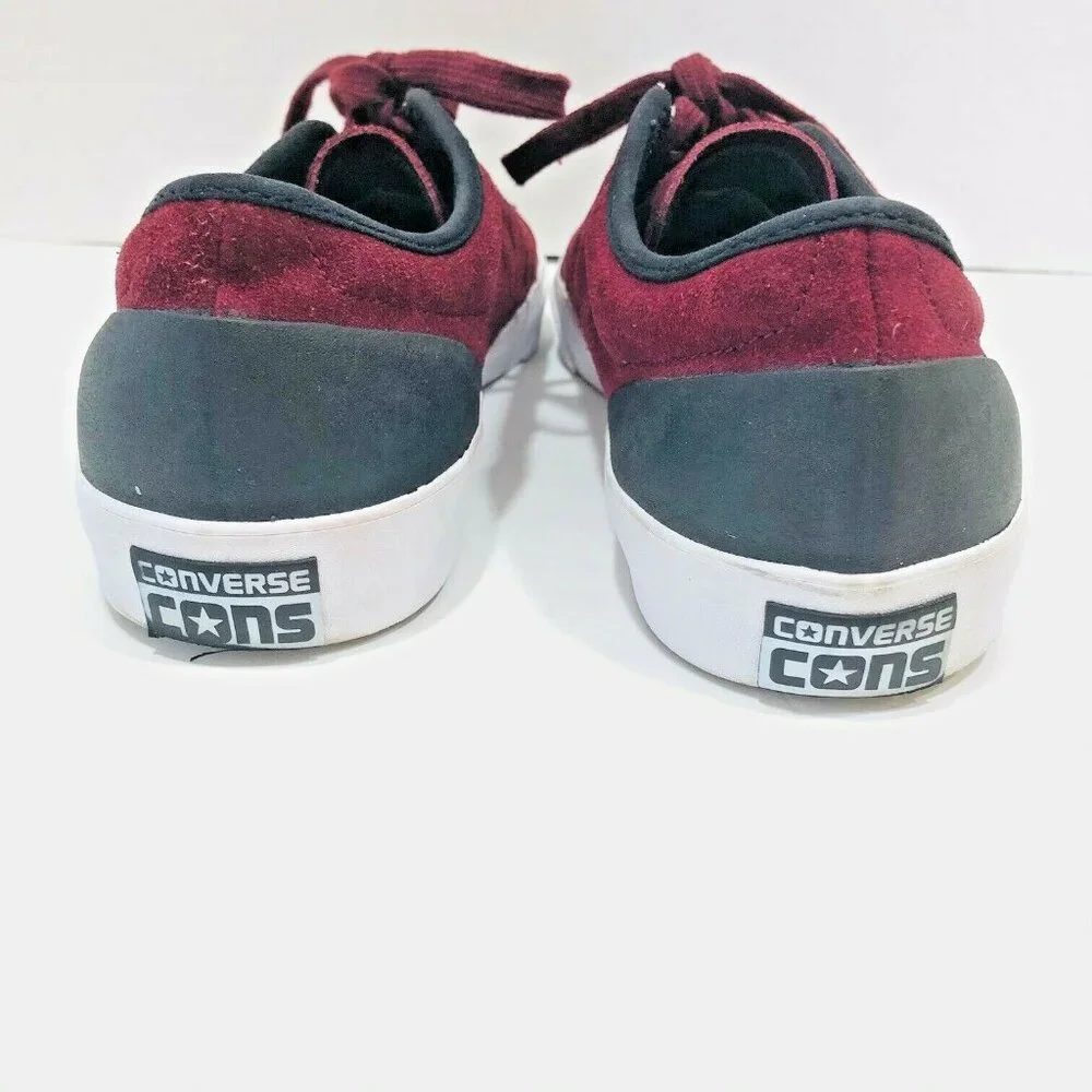 Converse Cons One‎ Star Skateboard Sneakers Shoes Mens 11 Womens 13 Wine Suede - Picture 6 of 8